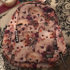 Neff cat backpack NWT